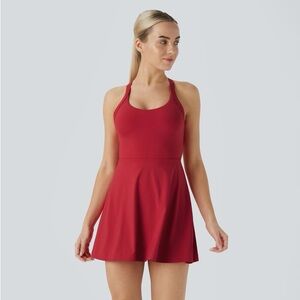 HALARA Red Backless Dress